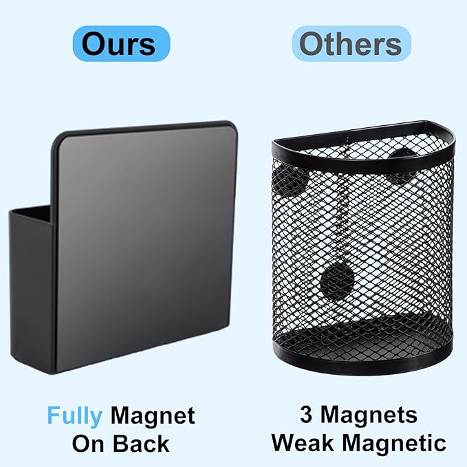 KITANIS Magnetic Pen Holder, 2 Pack Magnetic Dry Erase Marker Holder - Image 3