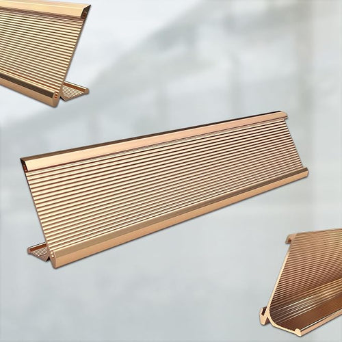 10 Pack 2" x 10" Aluminum Desk Name Plate Holder, Office Name Plate Holder - Image 2