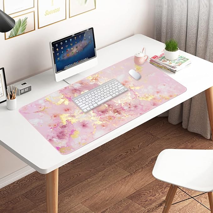 Extended Gaming Mouse Pad, Large Desk Pad Laptop Computer Keyboard Mat - Image 6