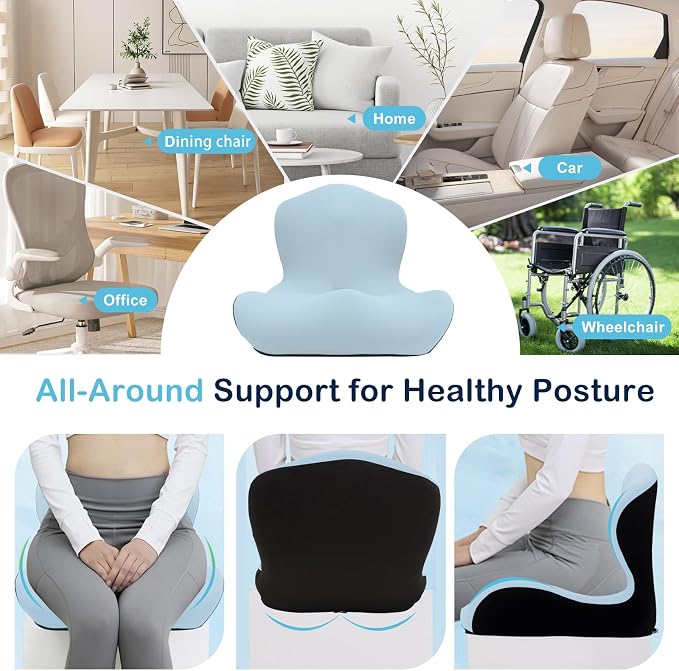 Seat Cushion, Office Chair Cushion, L-Shaped Ergonomic Car Seat Cushions - Image 8