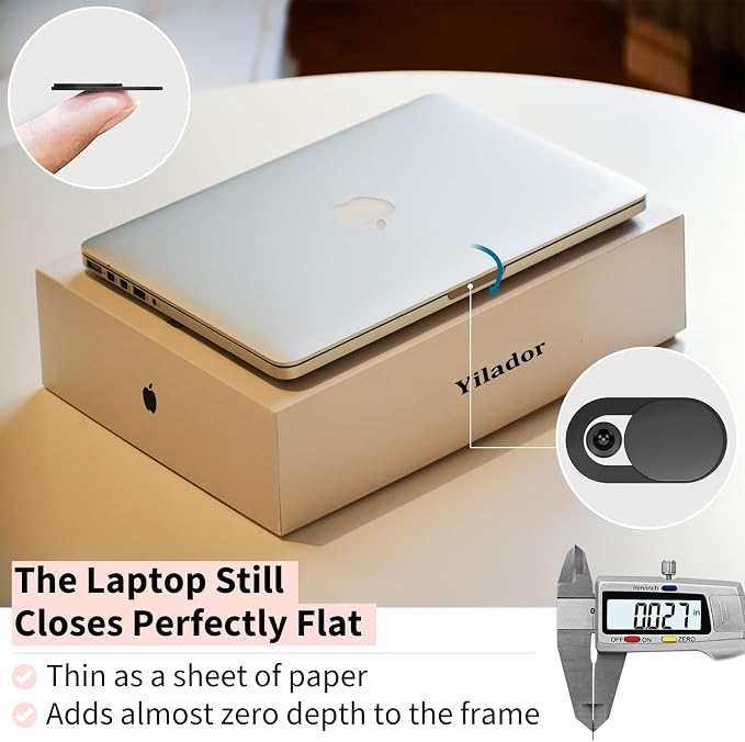 Yilador Webcam Cover 0.03 inch Ultra Thin Laptop Camera Cover Slide - Image 2
