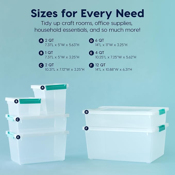 IRIS USA 6 Qt. Craft Storage Bins - Image 4