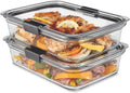Rubbermaid Brilliance Glass Food Storage Containers, 8 Cup, Leak-Proof by Unknown