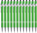 PASISIBICK 12 Pieces Green Ballpoint Pen by PASISIBICK