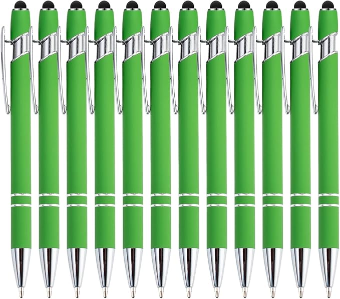 PASISIBICK 12 Pieces Green Ballpoint Pen - Image 8