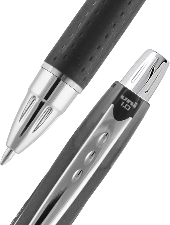 uniball Jetstream RT Retractable Ballpoint Pen, Medium Point, 3 Pack - Image 2