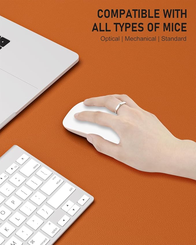 Desk Pad, 23.6" x 13.8" PU Leather Non-Slip Desk Mat Large Mouse Pad - Image 4