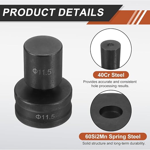 HARFINGTON Hydraulic Hole Punch Die Φ11.5mm Round Hole 40Cr Steel Electric - Image 4