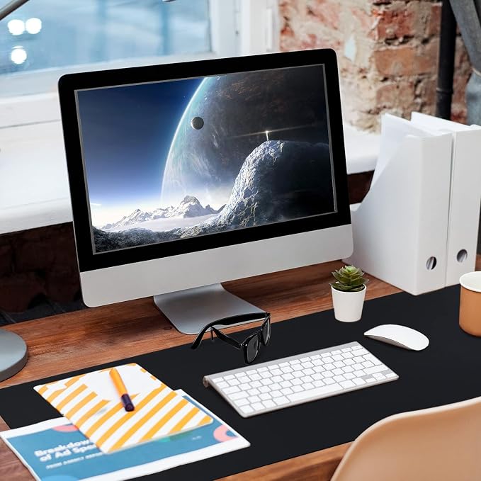 Leather Desk Pad, Mouse Pad, Non-Slip Desk Protector Mat, Leather Desk Blotter - Image 8