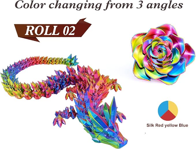 LOVOON Silk PLA 3D Printer Filament Bundle 2 KG, PLA Filament 1.75mm, Shiny - Image 4