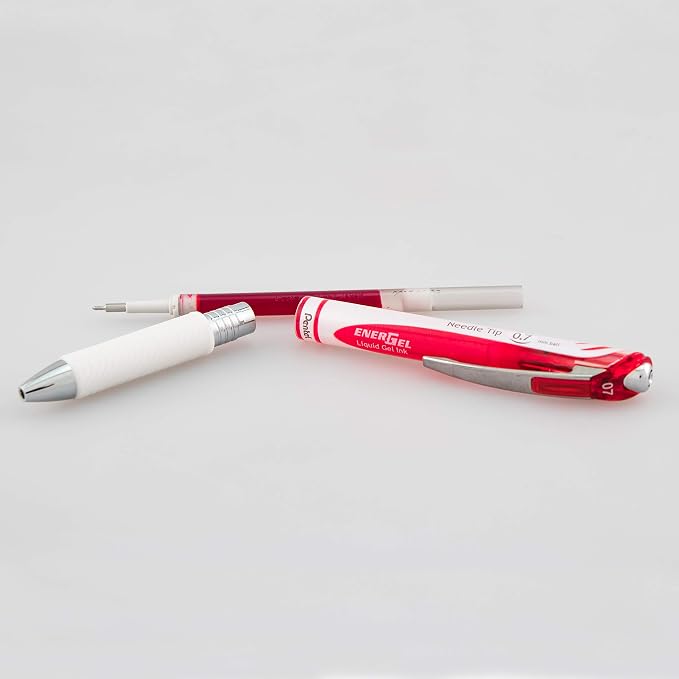 Pentel EnerGel Pearl Retractable Liquid Gel Pen, Needle Tip Medium Line - Image 5