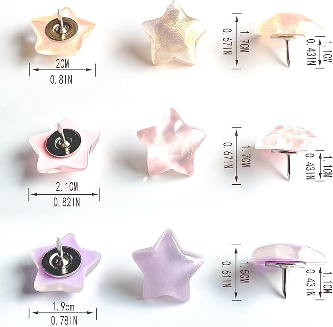 Thumb Tacks for Walls, Decorative Push Pins and Tacks for Bulletin Board - Image 5