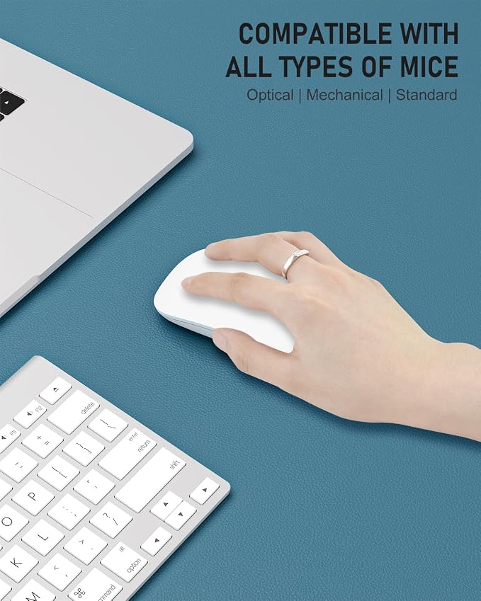 Desk Pad, 23.6" x 13.8" PU Leather Non-Slip Desk Mat Large Mouse Pad - Image 4
