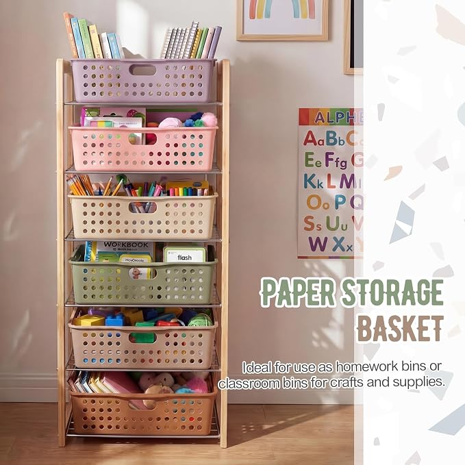 Geetery 12 Pack Classroom Storage Baskets - Image 6