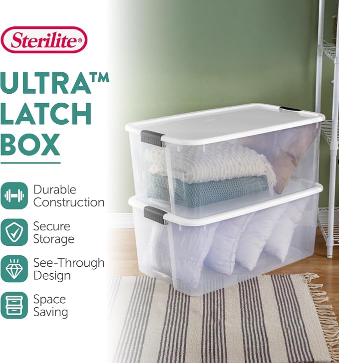 Sterilite 12-Pack Ultra Latching Box, Storage Bins - Image 2