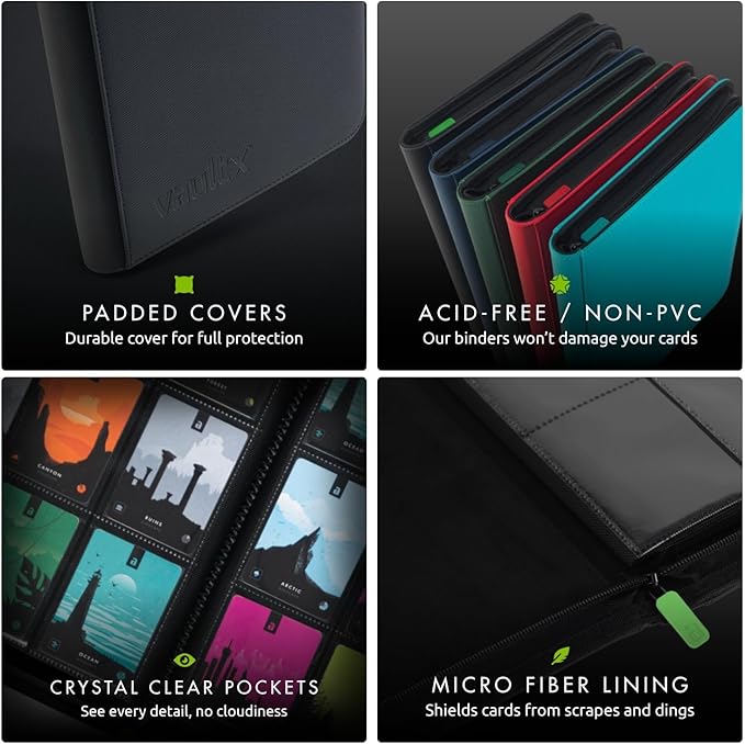 Vault X 12 XL Pocket Zip Binder, 624 Cards, Exo-Tec Material, 26 Side-Loading - Image 5