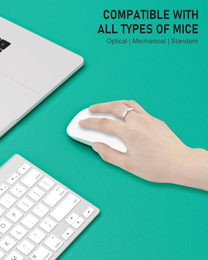 Desk Pad, 23.6" x 13.8" PU Leather Non-Slip Desk Mat Large Mouse Pad - Image 4