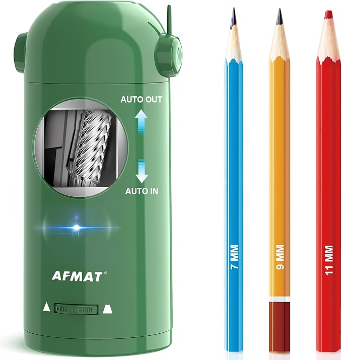 AFMAT Electric Pencil Sharpener, Fully Automatic Pencil Sharpener by AFMAT