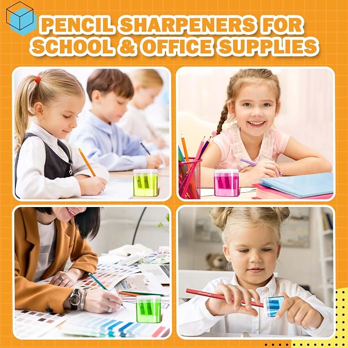 60 Pack Pencil Sharpener Bulk, Manual Pencil Sharpener - Image 4