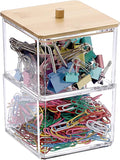 BTSKY Clear Stackable Paper Clip Holder by BTSKY