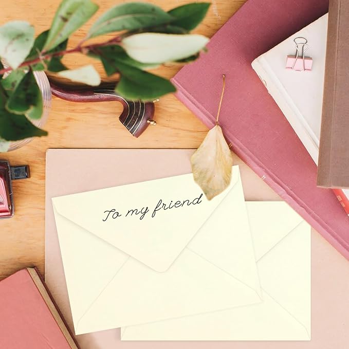 200 Pack A7 Envelopes, Ivory Greeting Card Envelopes Self Seal, 5.24 x 7.24 in - Image 2