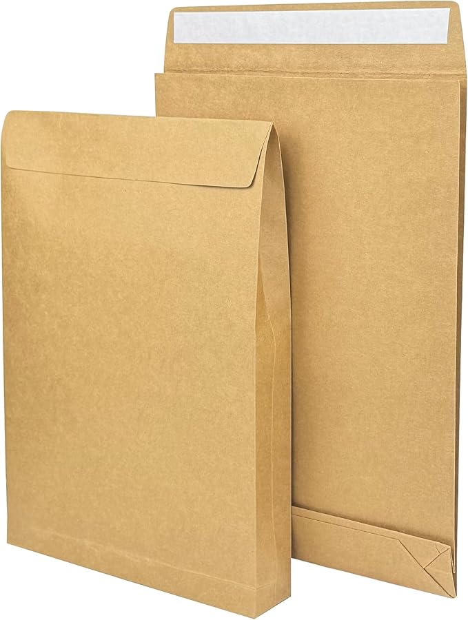 Large Expandable Envelopes, 15 Pack 9.3x 13" Big Mailing Envelopes | Self Seal - Image 3