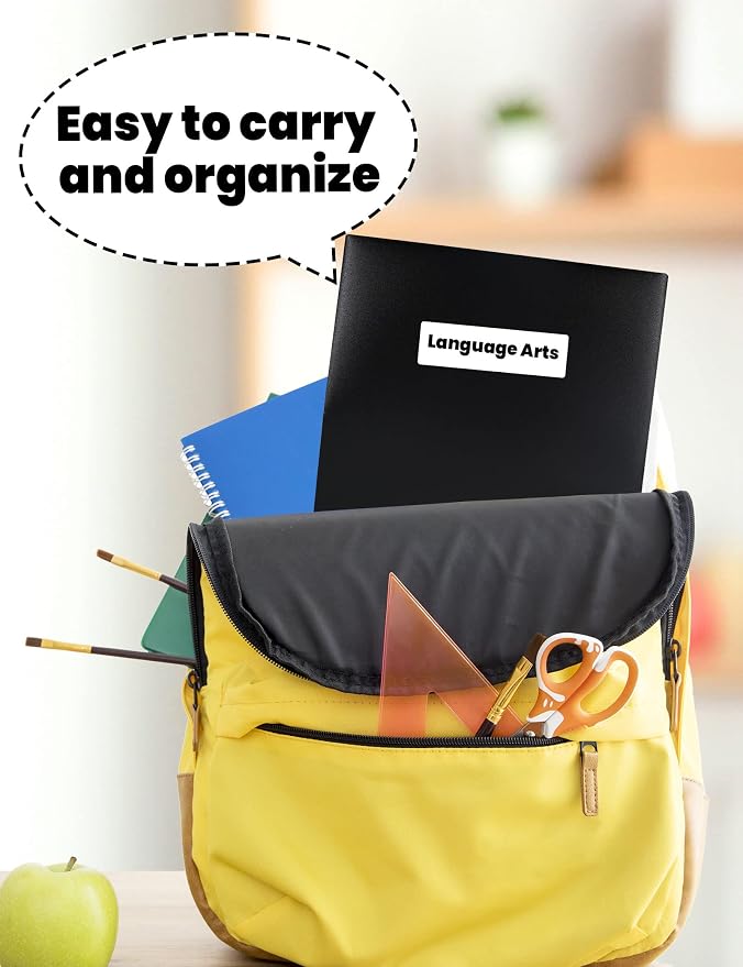 SUNEE 2 Pocket Folders Heavy Duty Plastic Folders - Image 6