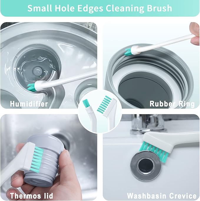Lumkew Small Cleaning Brush Tight Spaces, Tiny Cleaning Brush Mini Parts - Image 3