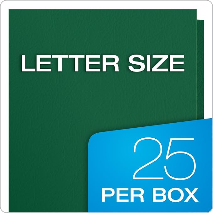 Oxford Twin-Pocket Folders, Textured Paper, Letter Size, Hunter Green, Holds - Image 6