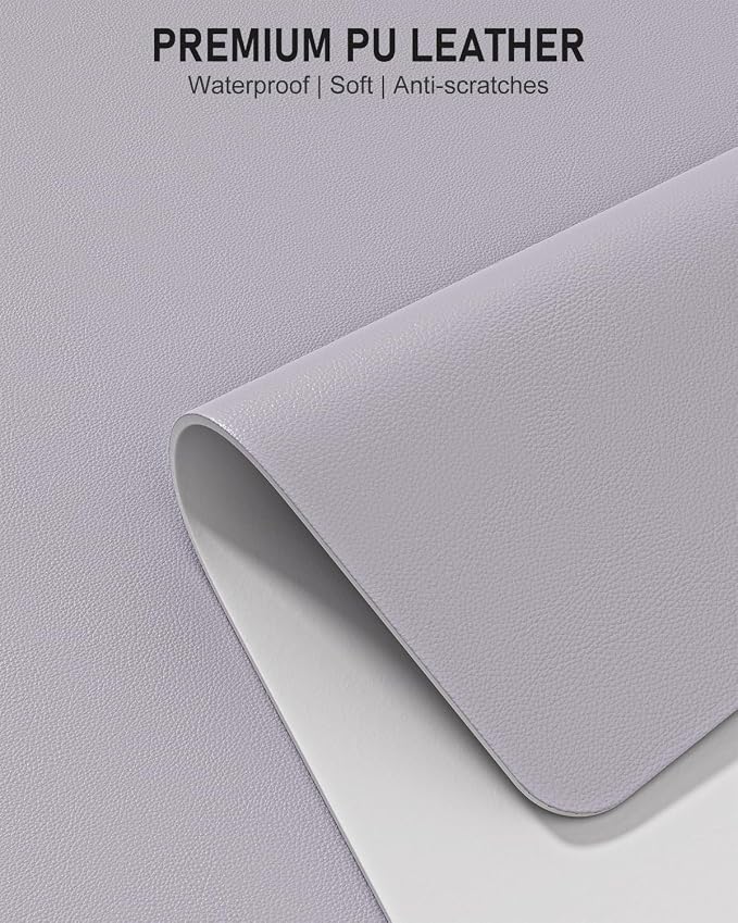 Desk Pad, 35.5" x 17" PU Leather Non-Slip Desk Mat Large Mouse Pad - Image 3