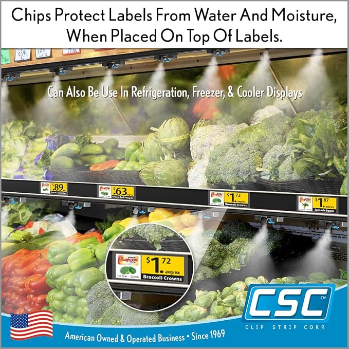 Price Data Channel Label Holder Chips, 2.25" L x 1.25" H, 10 Mil Thick - Image 8