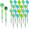 30pcs Green Beadable Badge Reels Making Kits by Unknown