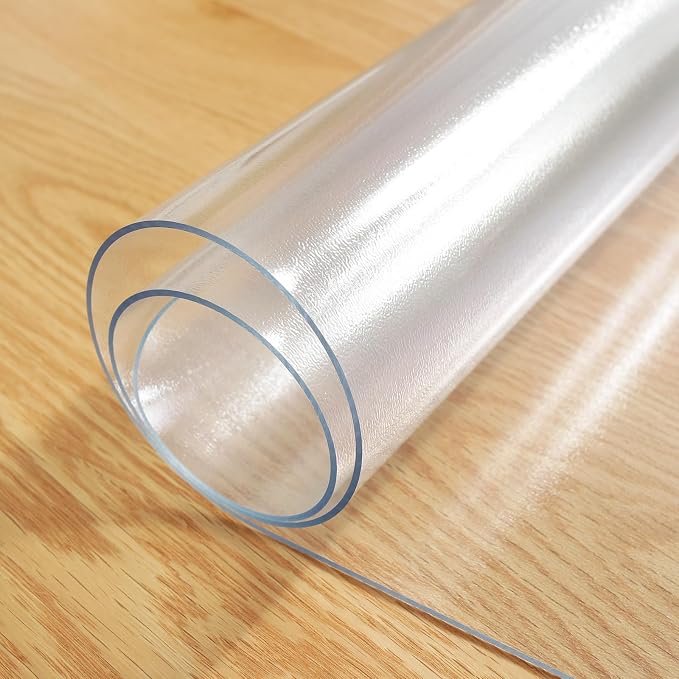 LovePads Frosted Table Cover Protector 38 x 80 Inch, 1.5mm Thick Plastic Table - Image 7