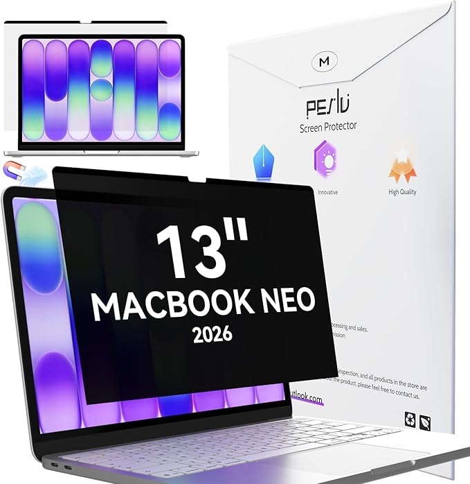 Peslv Magnetic Privacy Screen for Macbook Neo 13 Inch, Removable Matte Anti by peslv