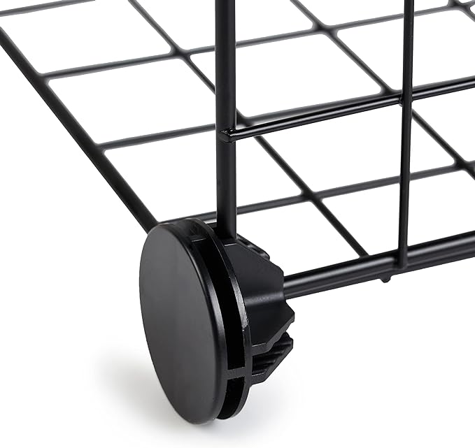 Amazon Basics 6-Cube Wire Grid Stackable Storage Organizer, Metal Shelving Unit - Image 5