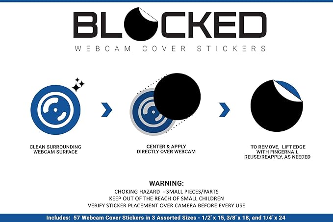 The Original Vinyl Webcam Cover Stickers | Restickable & Stackable Privacy - Image 8