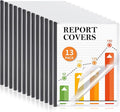 13 Pack Report Covers with Sliding Bar, Presentation Folders Resume Document by COIDEA