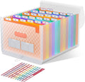 ThinkTex 26 Pockets Expanding File Folders, Accordion File Organizer by ThinkTex