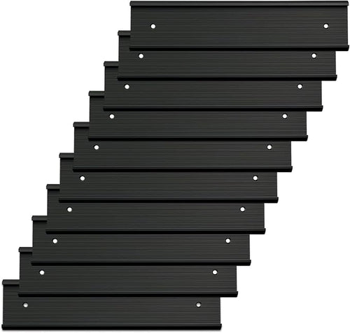 10 Pack 2” x 10” Aluminum Name Plate Holders by Unknown