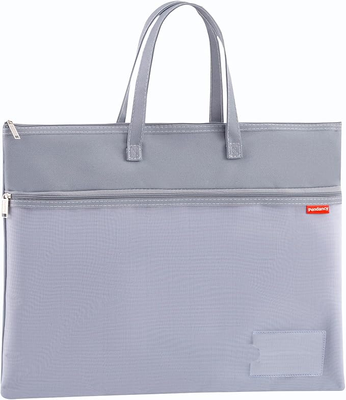 Pendancy Mesh Zipper Pouch A3 Size, Large Double Pocket Waterproof File Bag by Pendancy