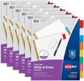 Avery Big Tab Write & Erase 8 Tab Dividers by Avery