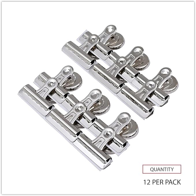 Universal 31261 Bulldog Magnetic Clips, 1/2-Inch Capacity, 2 1/4-Inch Wide - Image 5