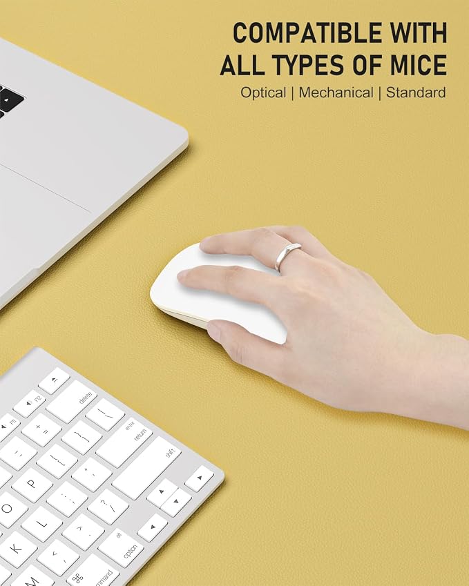 Desk Pad, 35.5" x 17" PU Leather Non-Slip Desk Mat Large Mouse Pad - Image 4