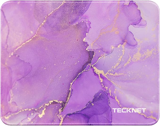TECKNET Mouse Pad with Anti-fray Stitching, Waterproof Surface & Non-Slip by Tecknet