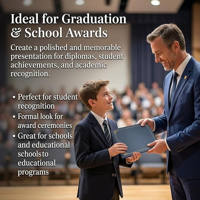 Certificate Holders 8.5 x 11, 30 Pack Extra Thick Diploma Covers, School Awards - Image 5
