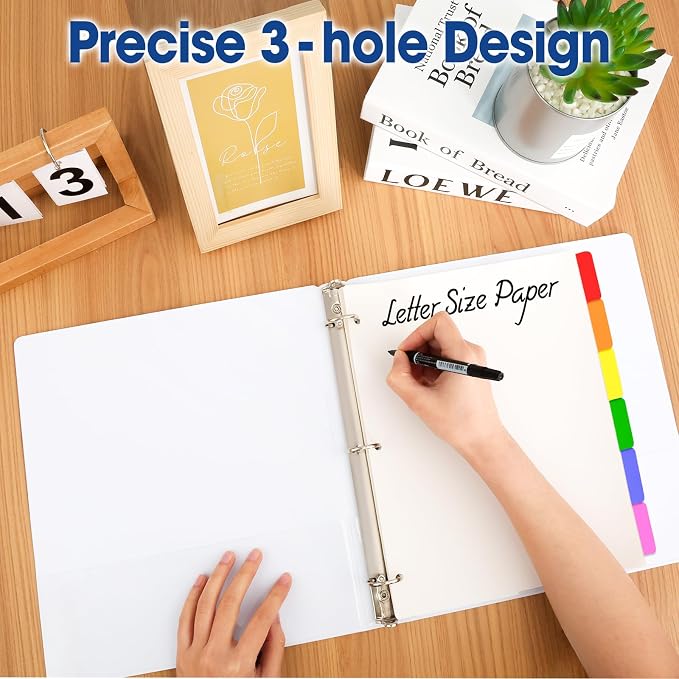 204 Pcs Binder Dividers with Multicolor Tabs, 1/6 Cut Tabs, Dividers - Image 3