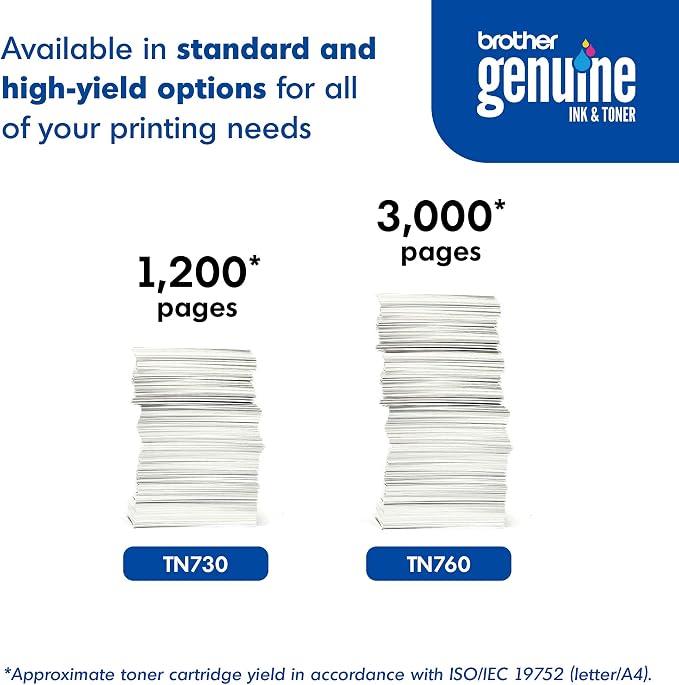 Brother Genuine TN760 High Yield Black Toner Cartridge - Image 7