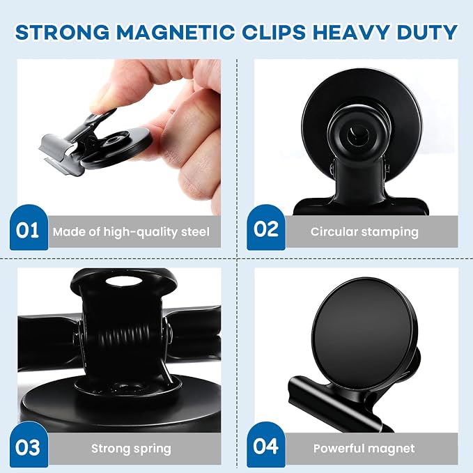 DIYMAG Magnetic Clips, 20 Pack Fridge Magnets Refrigerator Personalized - Image 5