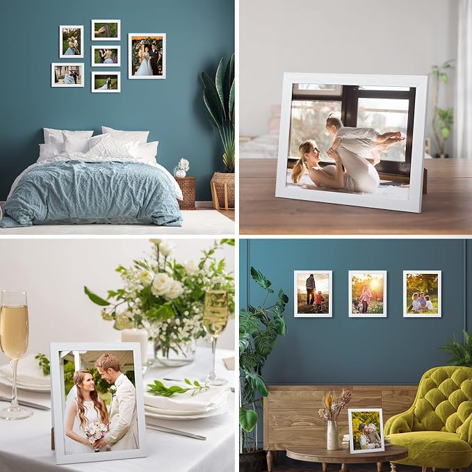 Giftgarden White 8x10 Picture Frame Pack of 12 - Image 8