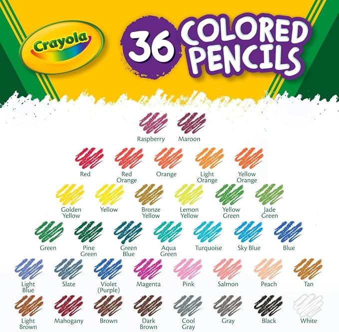 Crayola Colored Pencils, Kids Pencil Set, Pre-Sharpened Coloring Book Pencils - Image 4